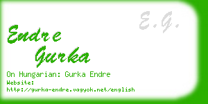endre gurka business card